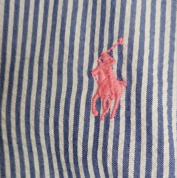 Ralph Lauren Seersucker Shirt - Picture 2 of 3